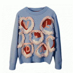 2019 Tidig vår Loose Thick Sewed Tassel Fringe Ladies Pullover Sweater